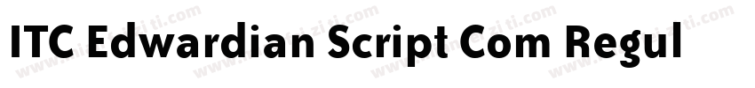 ITC Edwardian Script Com Regular字体转换